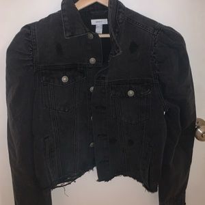 Black jean jacket